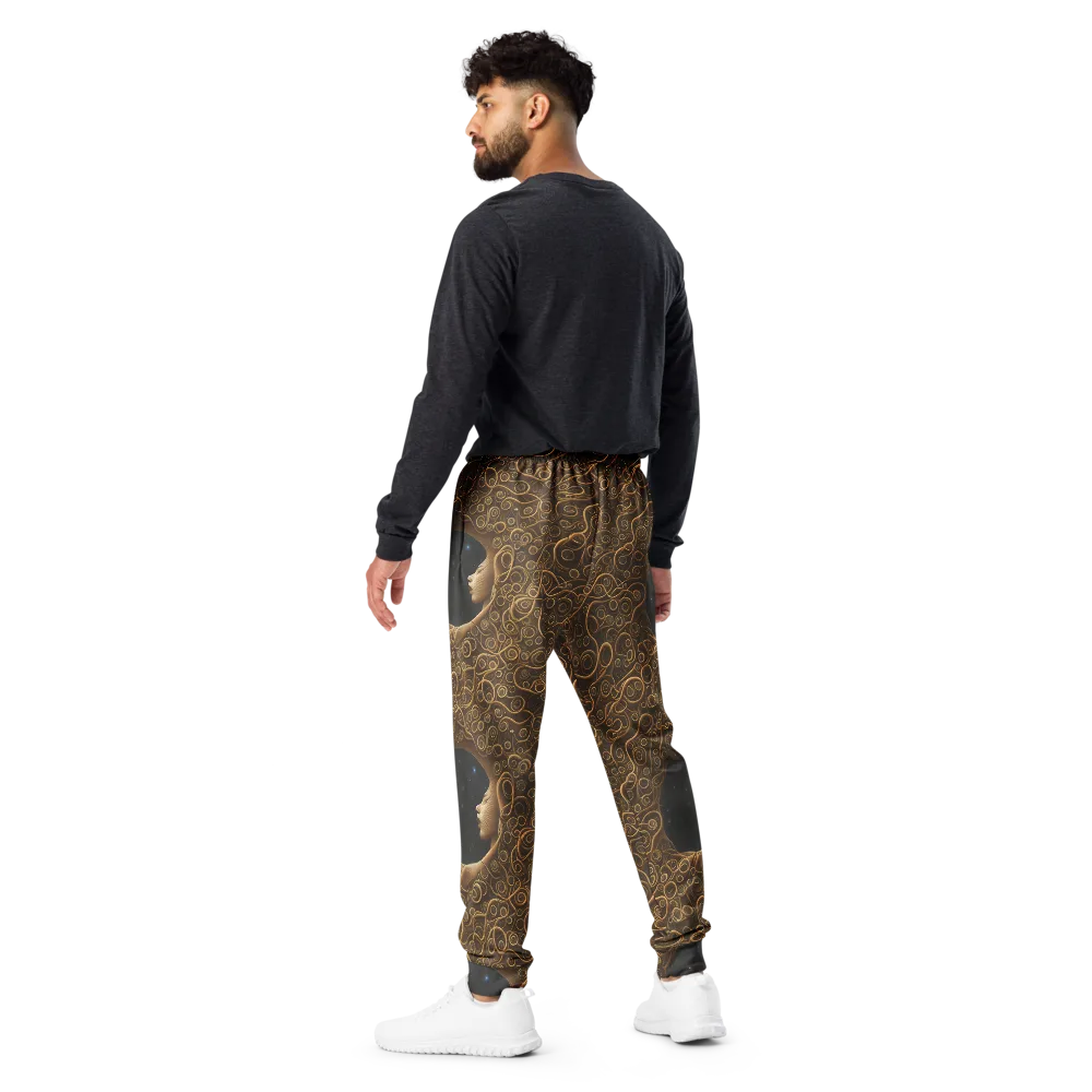 Ethereal Coils on Men's Joggers — Back