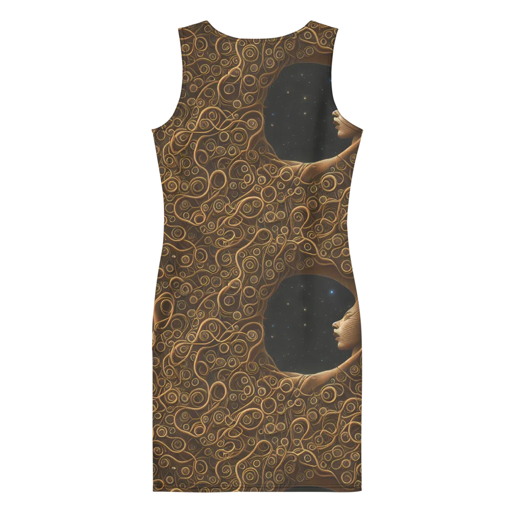 Ethereal Coils on Bodycon Dress — Back