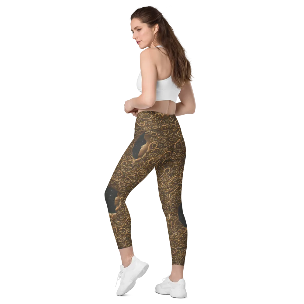 Ethereal Coils on Leggings with Pockets — Left Back