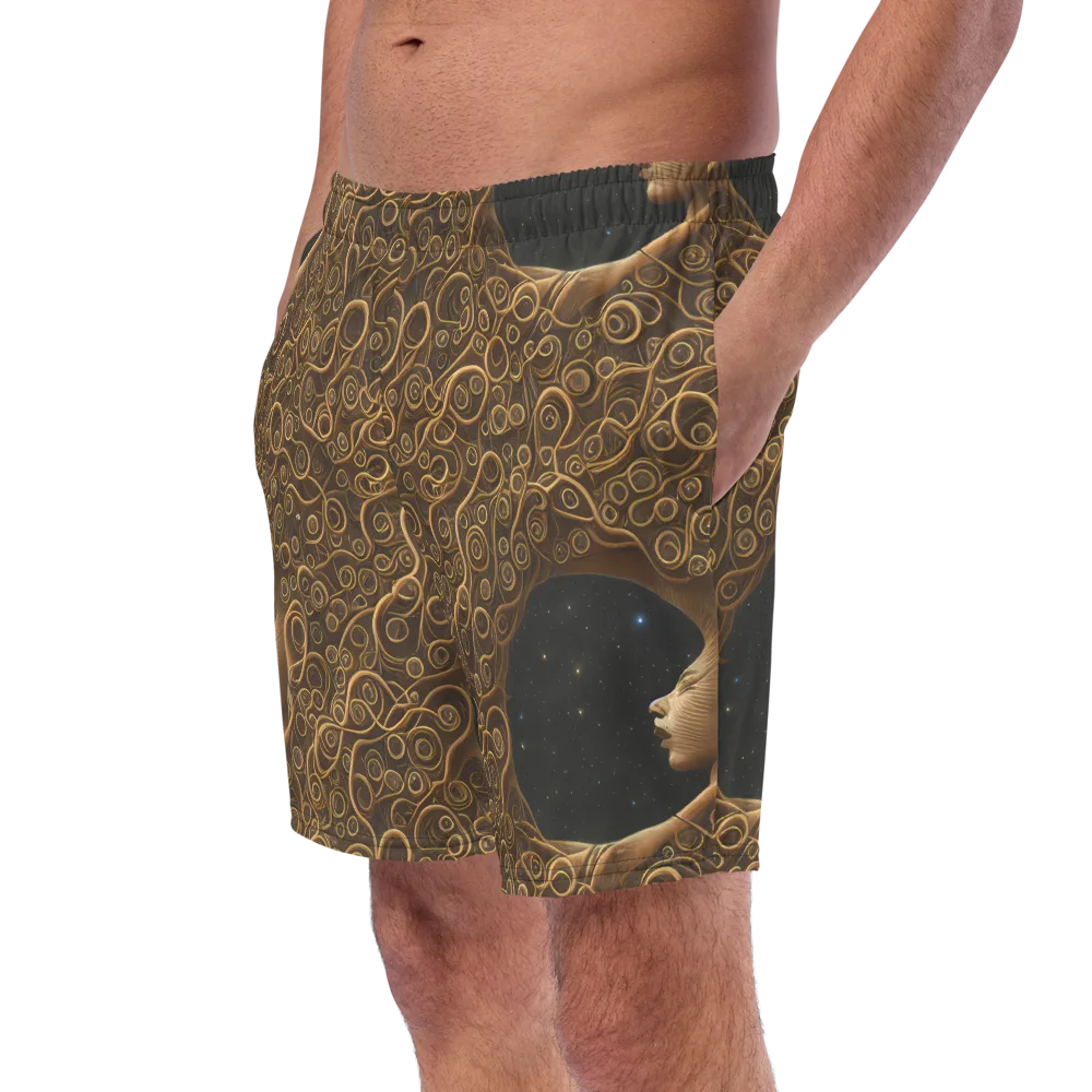 Ethereal Coils on Swim Trunks — Left Front