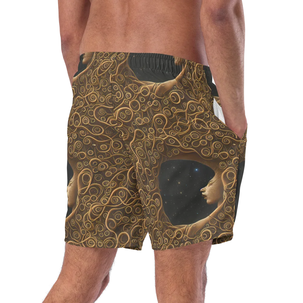 Ethereal Coils on Swim Trunks — Right Back