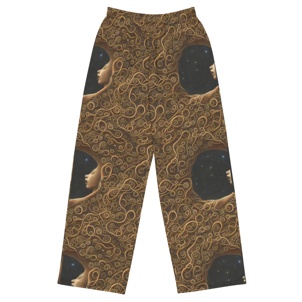 Ethereal Coils on Wide-Leg Pants — Front