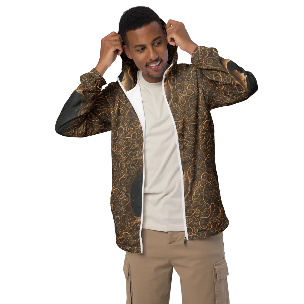 Ethereal Coils on Men's Windbreaker — Front