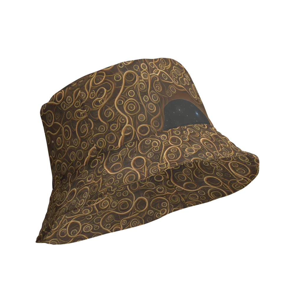 Ethereal Coils on Reversible Bucket Hat — Product details Outside