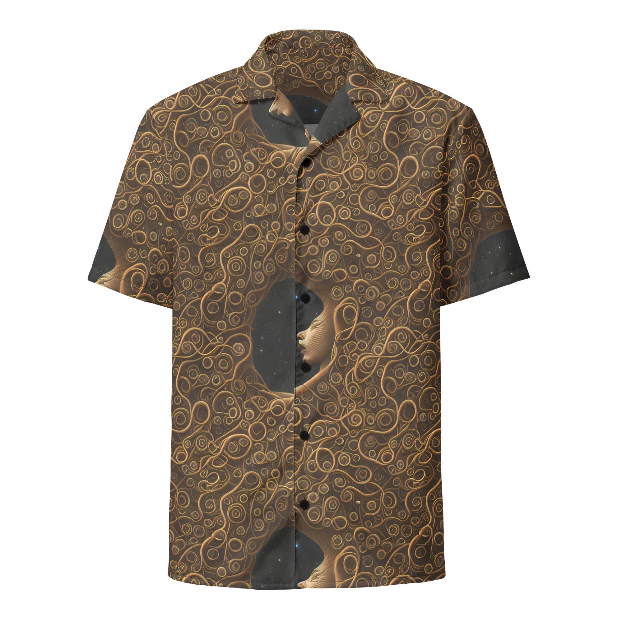 Ethereal Coils on Button Shirt — Front