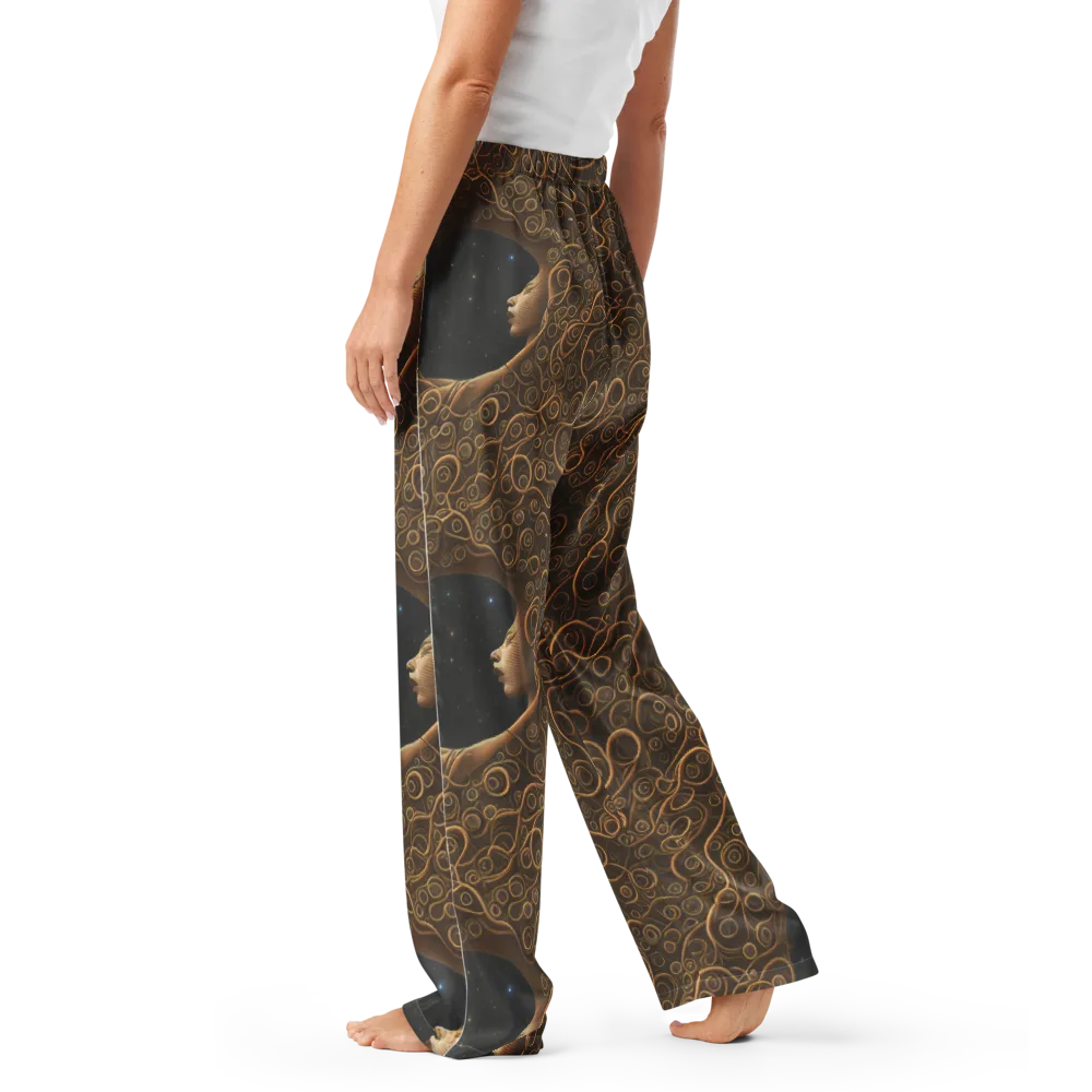 Ethereal Coils on Women's Pajama Pants — Left