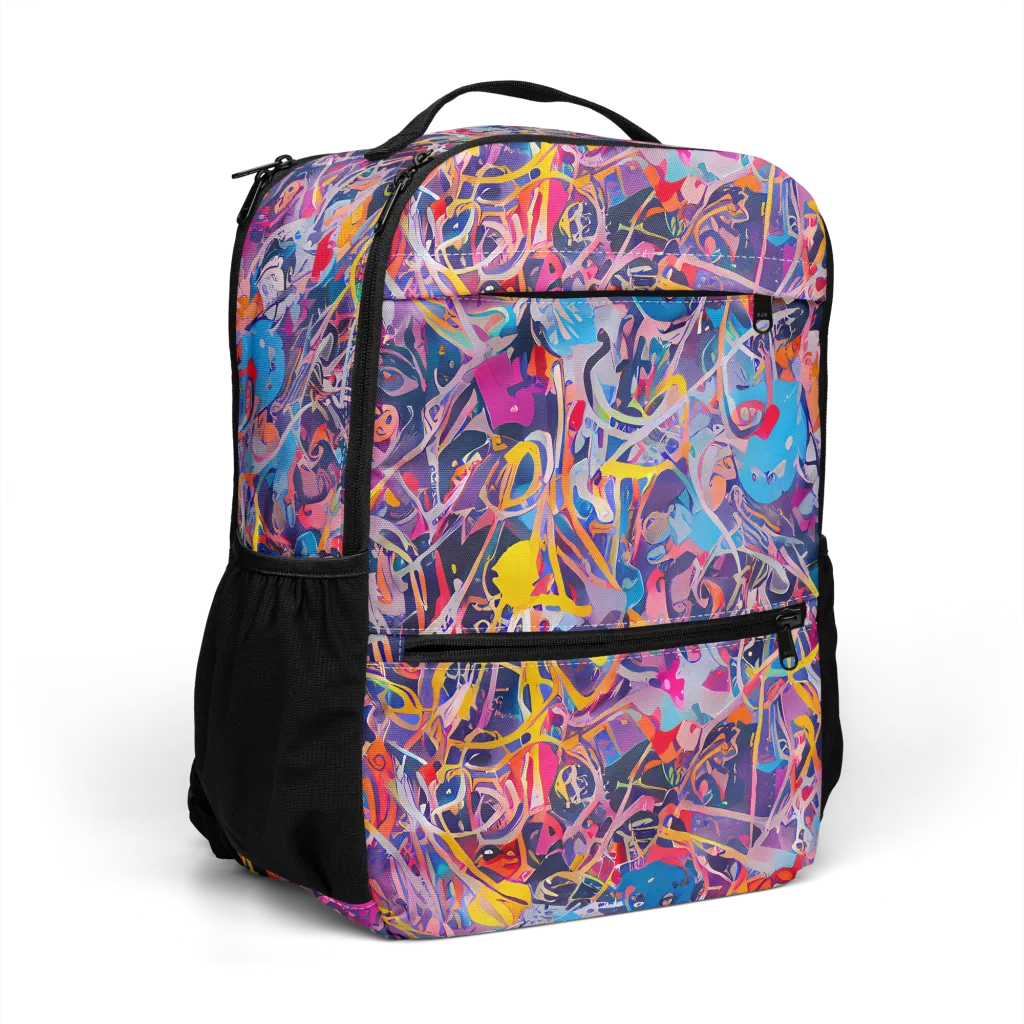 Vibrant Fusion on Utility Backpack — Right Front