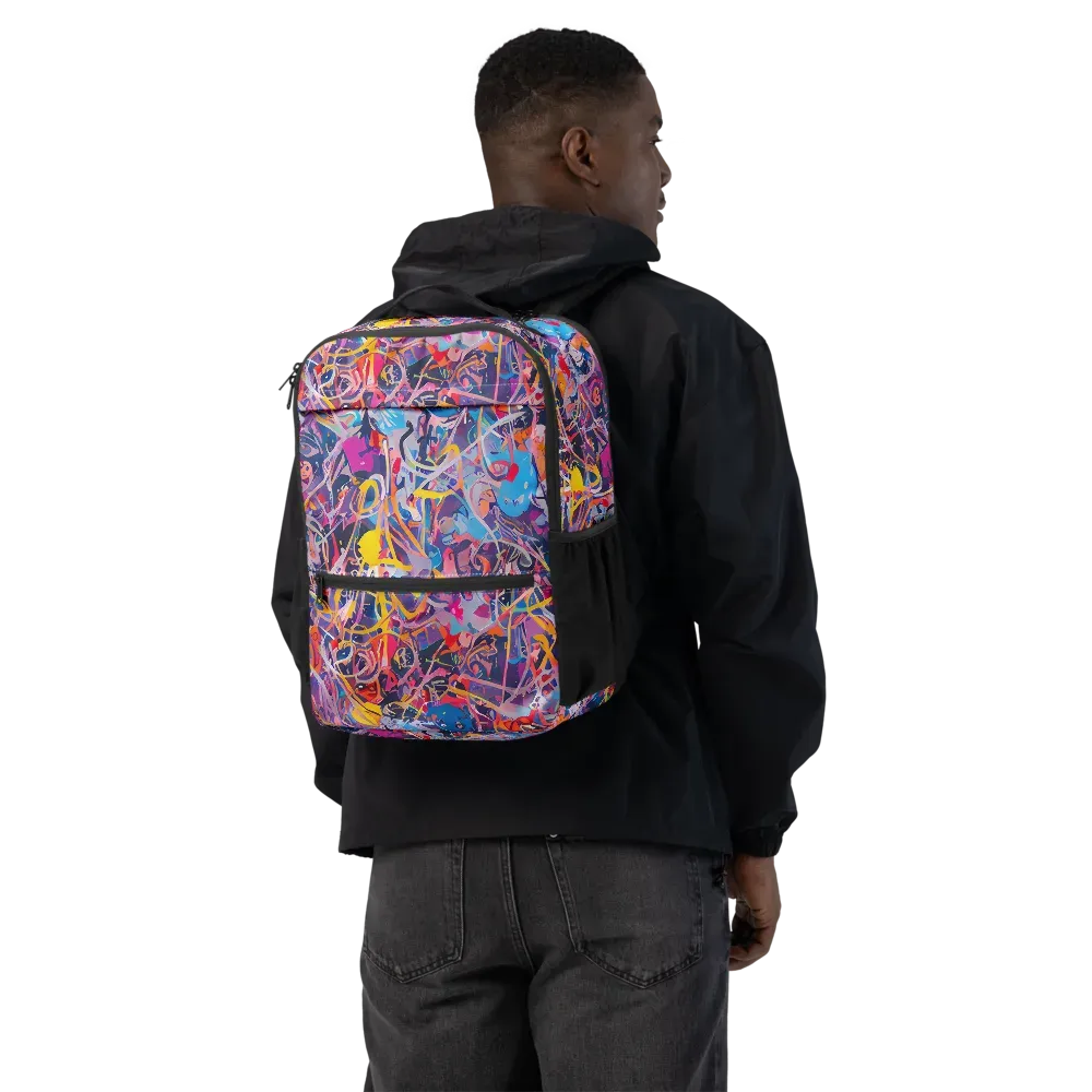 Vibrant Fusion on Utility Backpack — Back