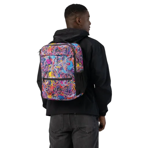 Vibrant Fusion on a Utility Backpack