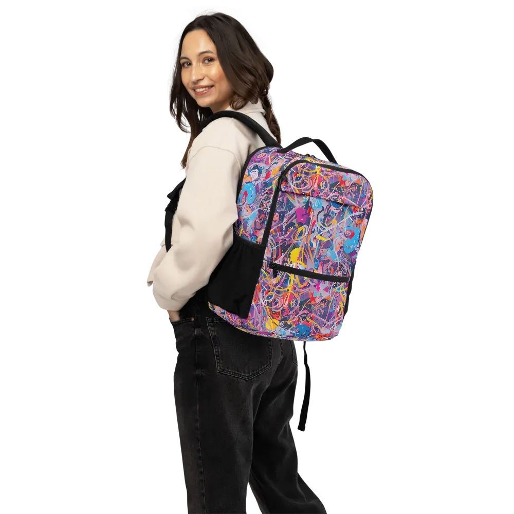 Vibrant Fusion on Utility Backpack — Back