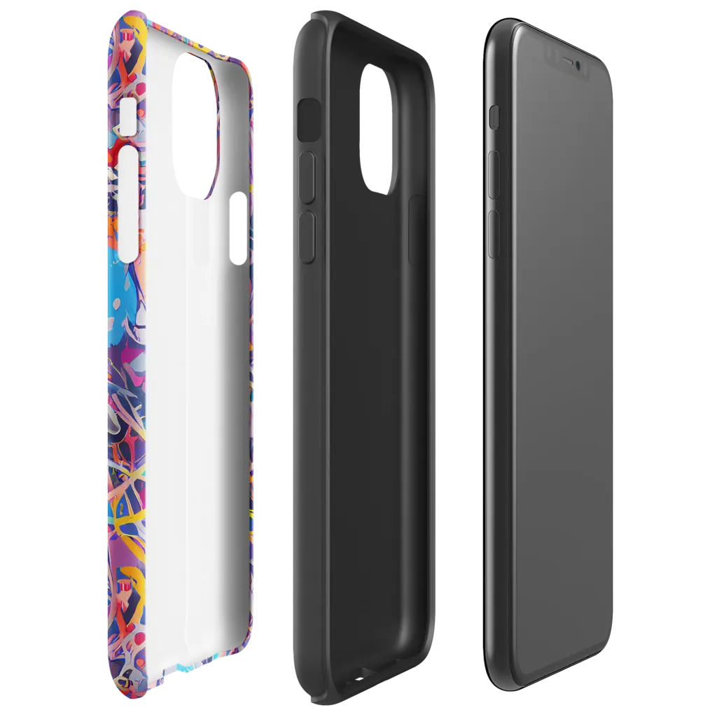 Vibrant Fusion on Tough Case for iPhone® — Right