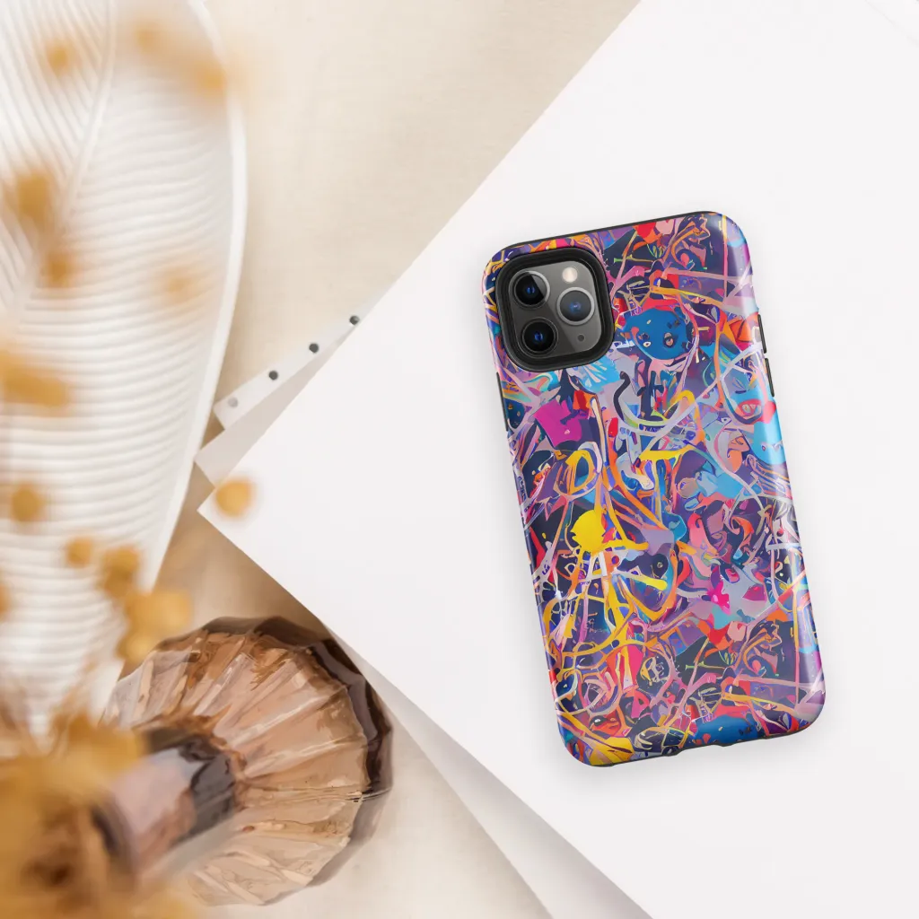 Vibrant Fusion on Tough Case for iPhone® — Front