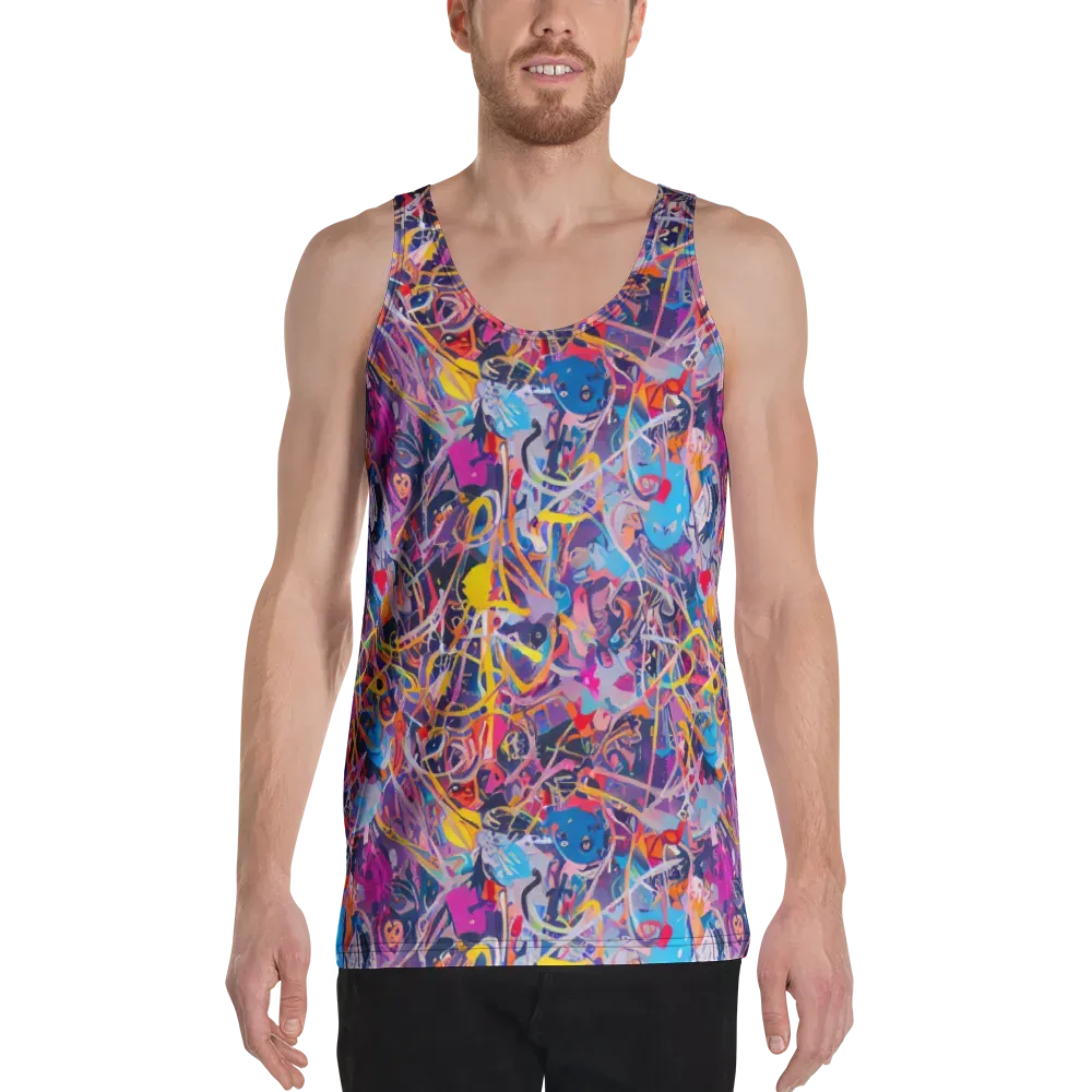 Vibrant Fusion on Men's Tank Top — Front