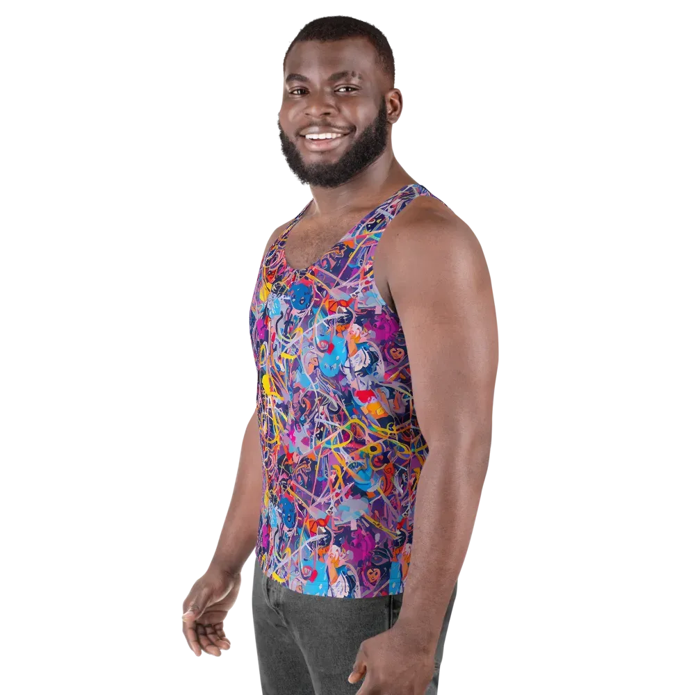 Vibrant Fusion on Men's Tank Top — Left Front