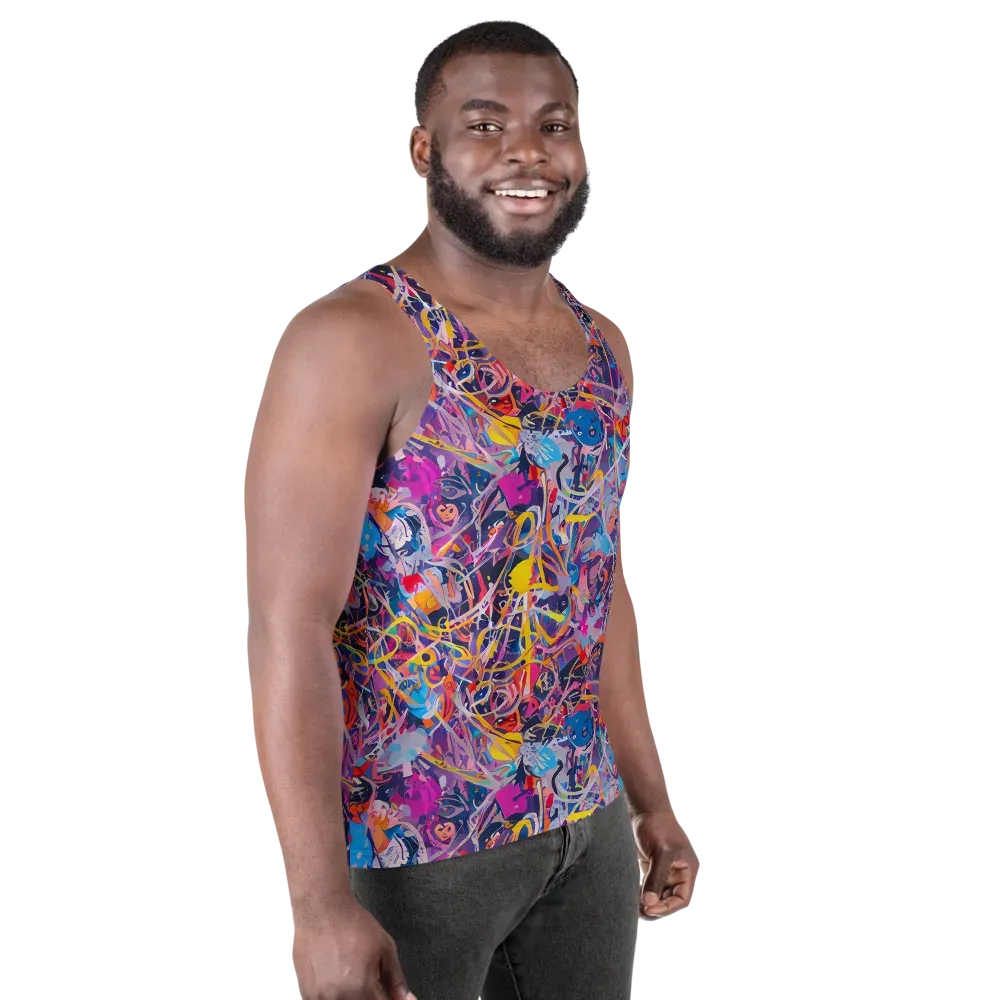 Vibrant Fusion on Men's Tank Top — Right Front