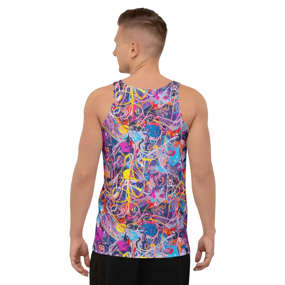 Vibrant Fusion on Men's Tank Top — Back