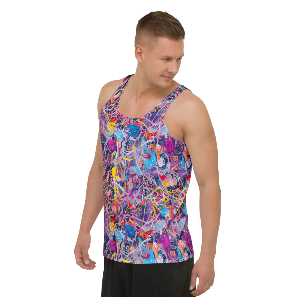 Vibrant Fusion on Men's Tank Top — Left Front