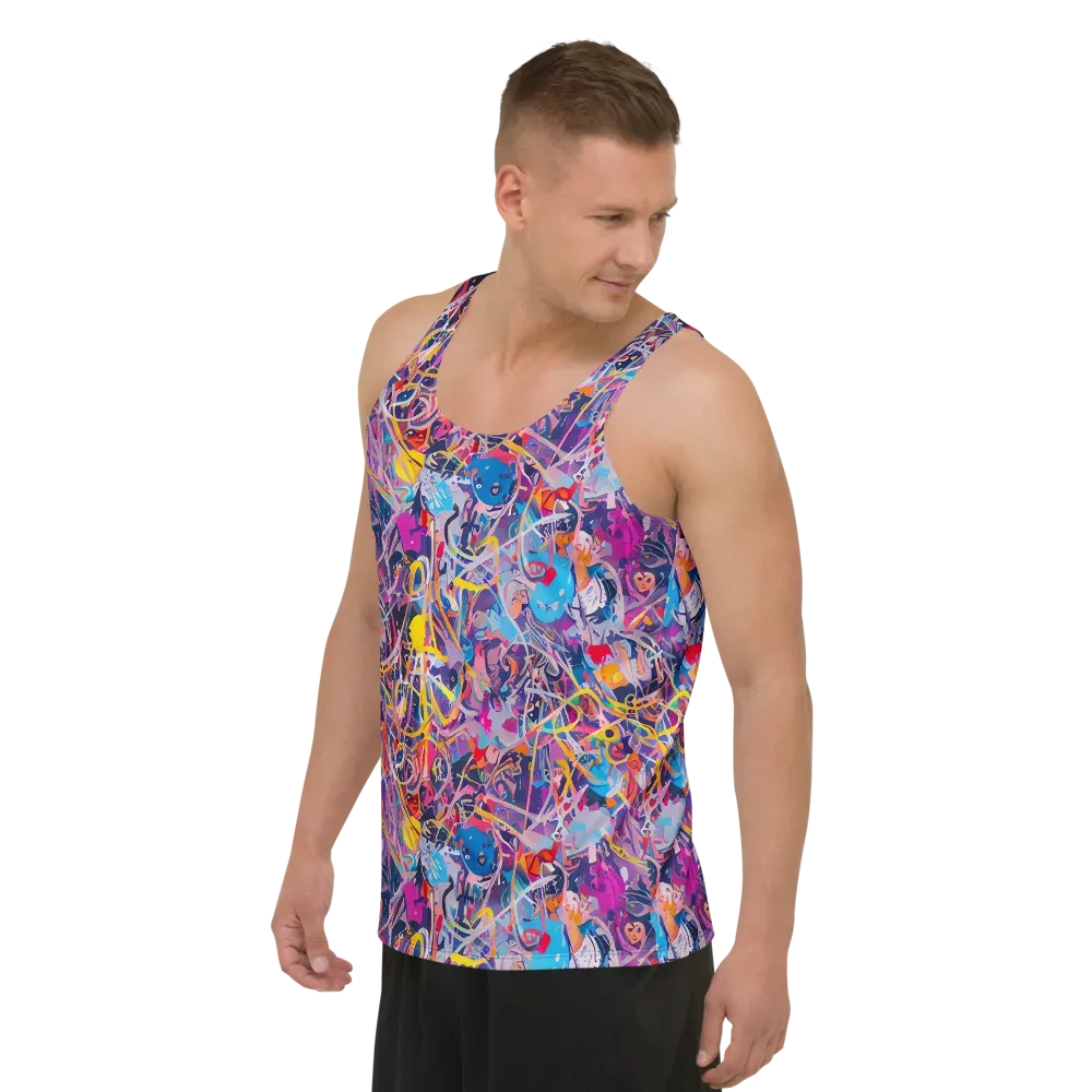 Vibrant Fusion on Men's Tank Top — Left Front