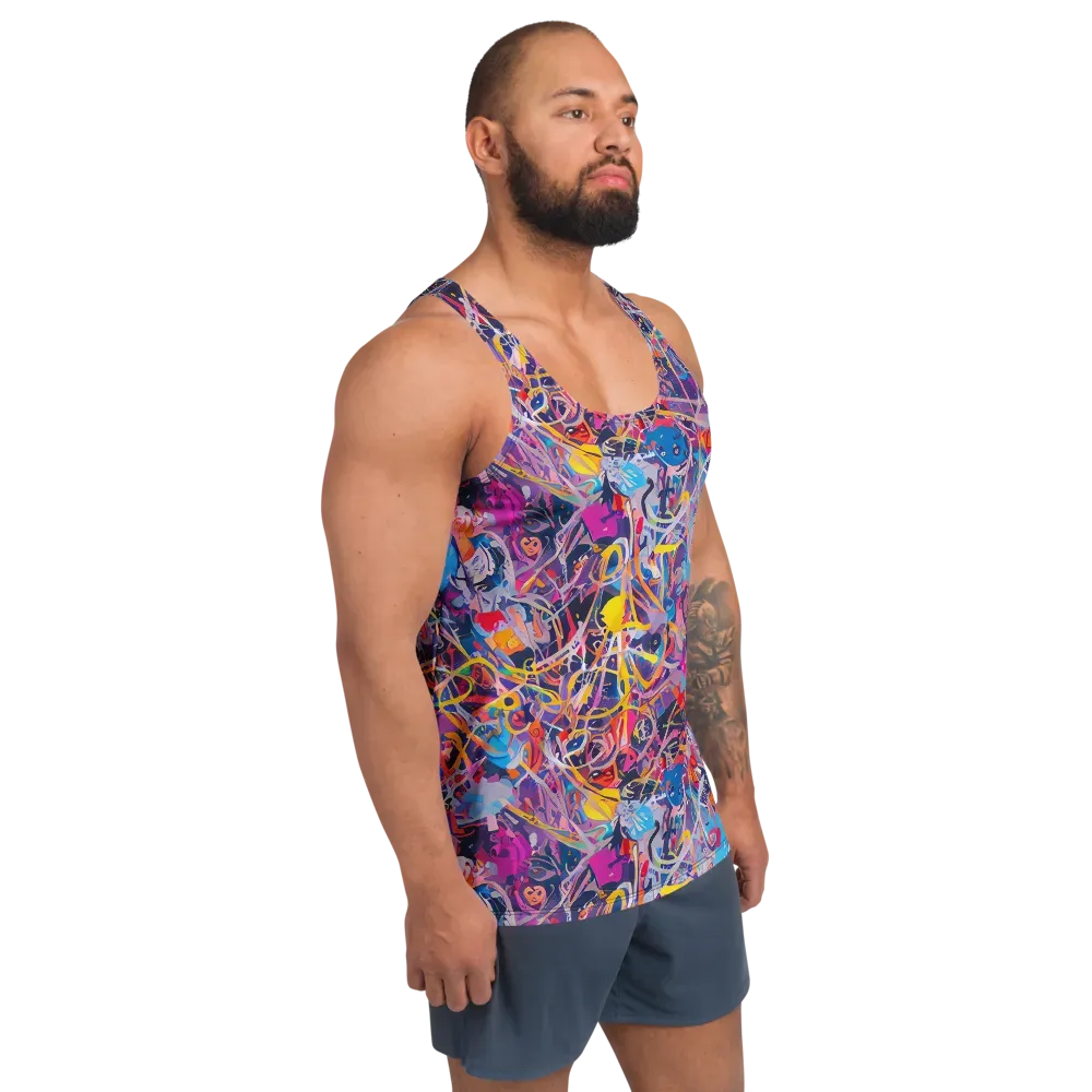 Vibrant Fusion on Men's Tank Top — Right Front