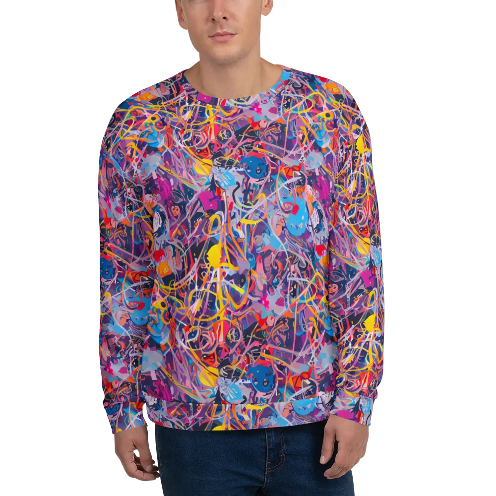 Vibrant Fusion on Sweatshirt — Front