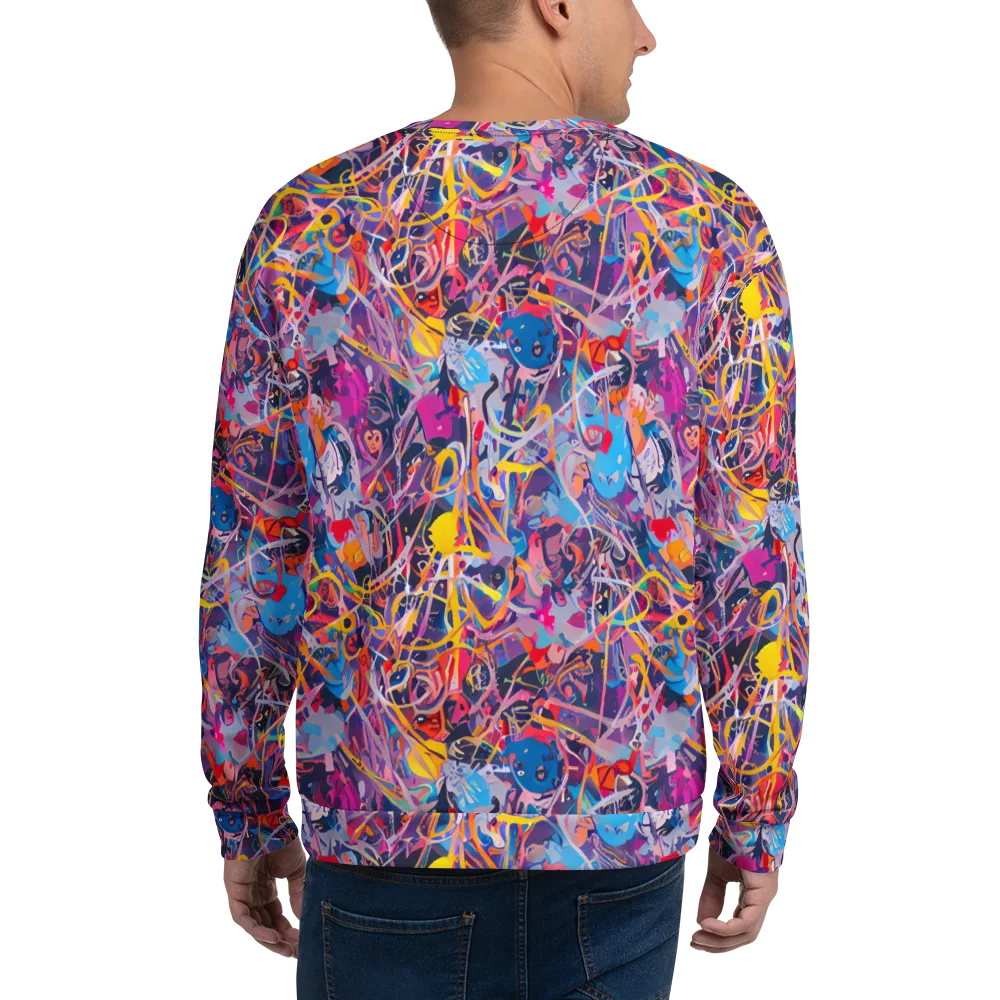 Vibrant Fusion on Sweatshirt — Back