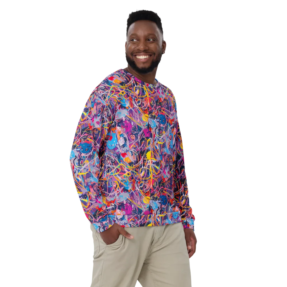 Vibrant Fusion on Sweatshirt — Front