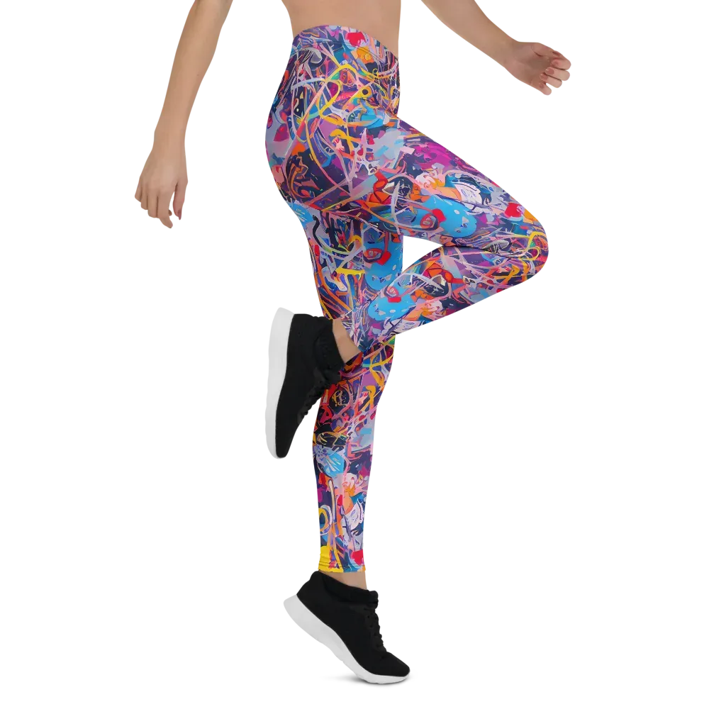 Vibrant Fusion on Leggings — Right