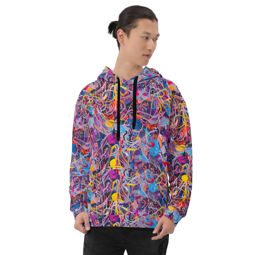 Vibrant Fusion on Hoodie — Front