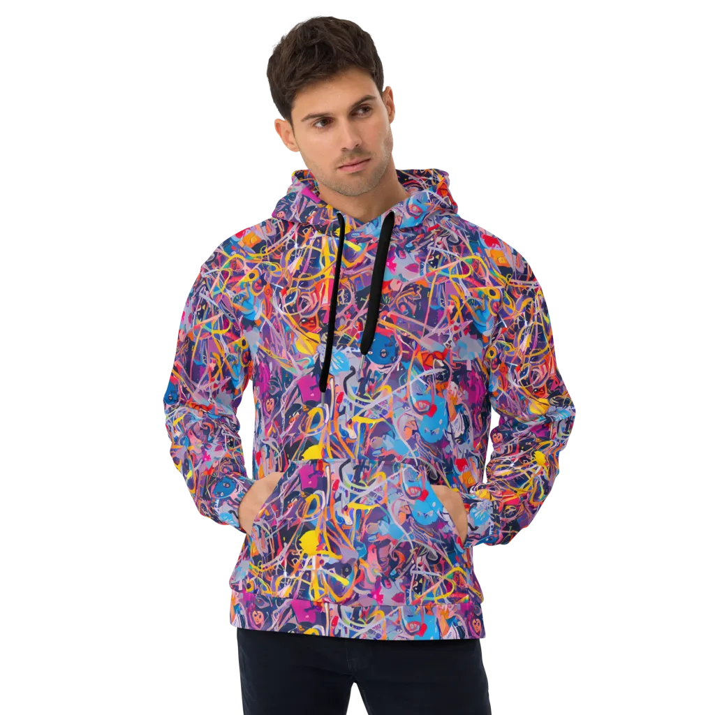 Vibrant Fusion on Hoodie — Front