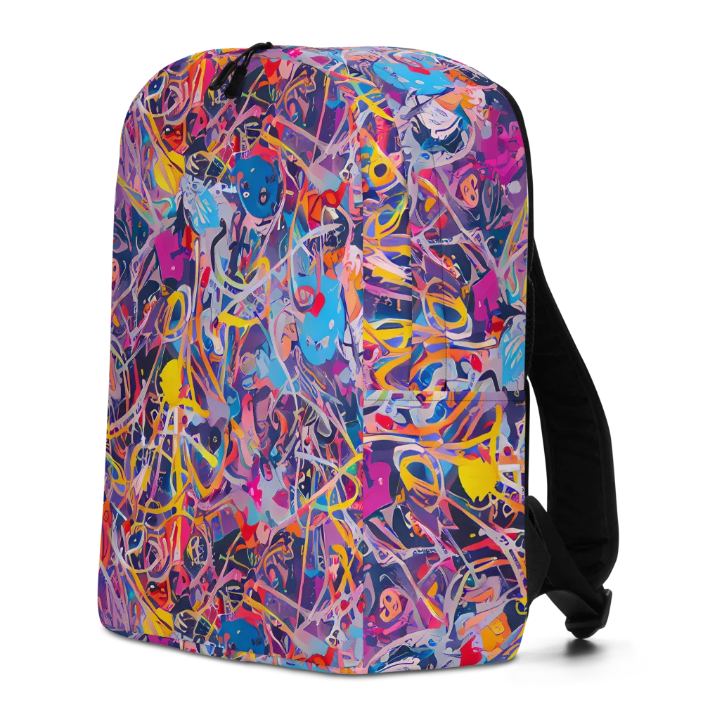 Vibrant Fusion on Minimalist Backpack — Left