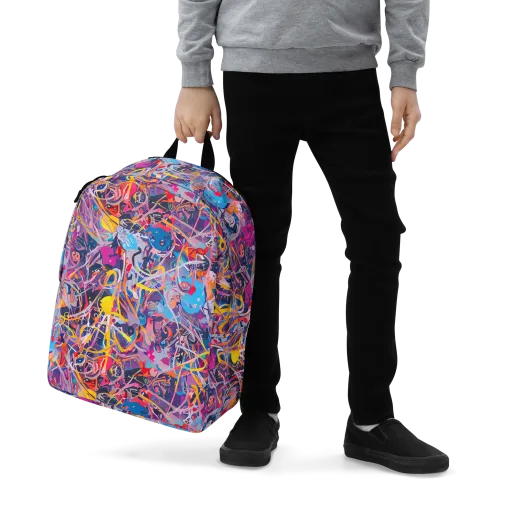 Vibrant Fusion on a Minimalist Backpack
