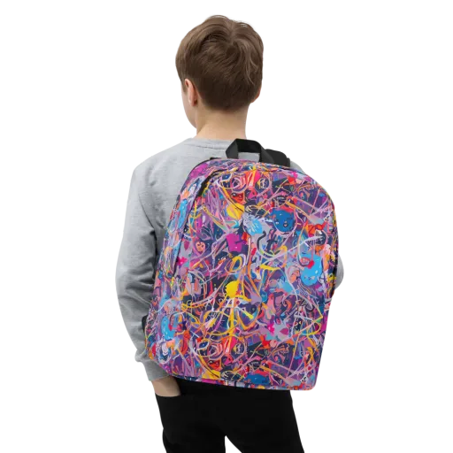 Vibrant Fusion on a Minimalist Backpack