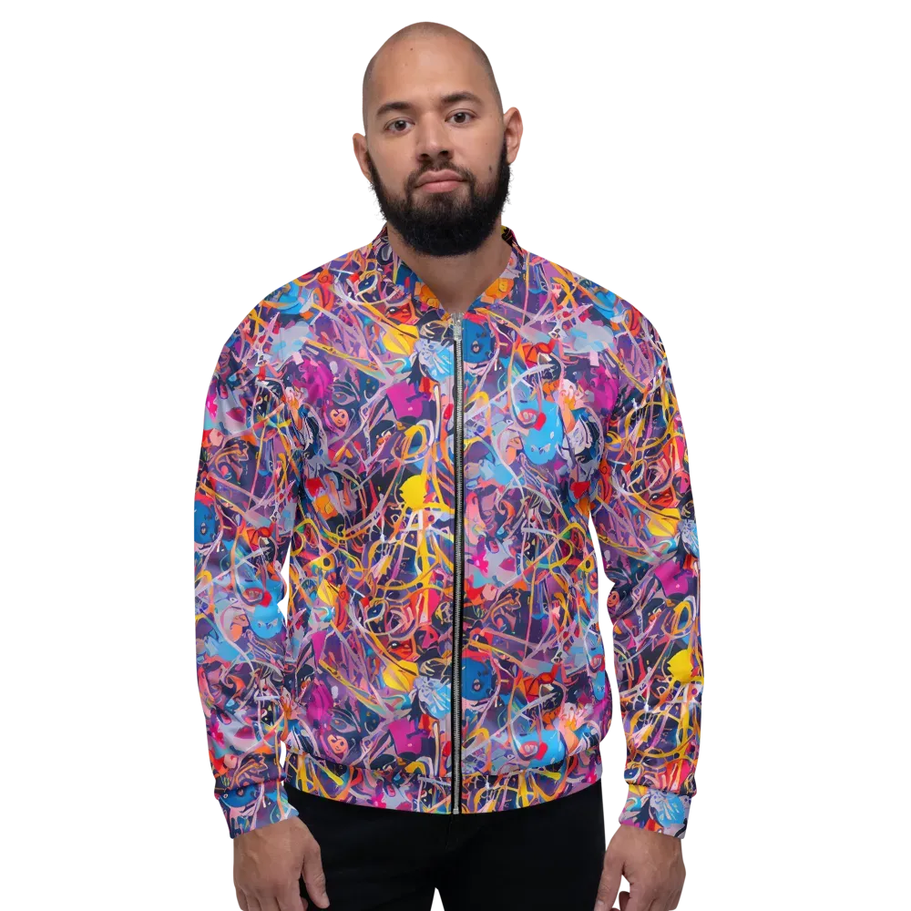 Vibrant Fusion on Bomber Jacket — Front