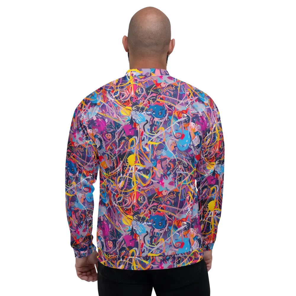 Vibrant Fusion on Bomber Jacket — Back