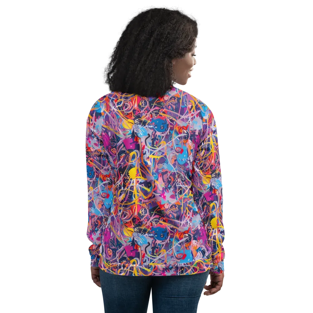 Vibrant Fusion on Bomber Jacket — Back