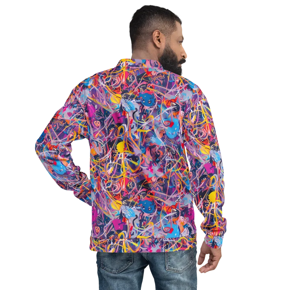 Vibrant Fusion on Bomber Jacket — Back