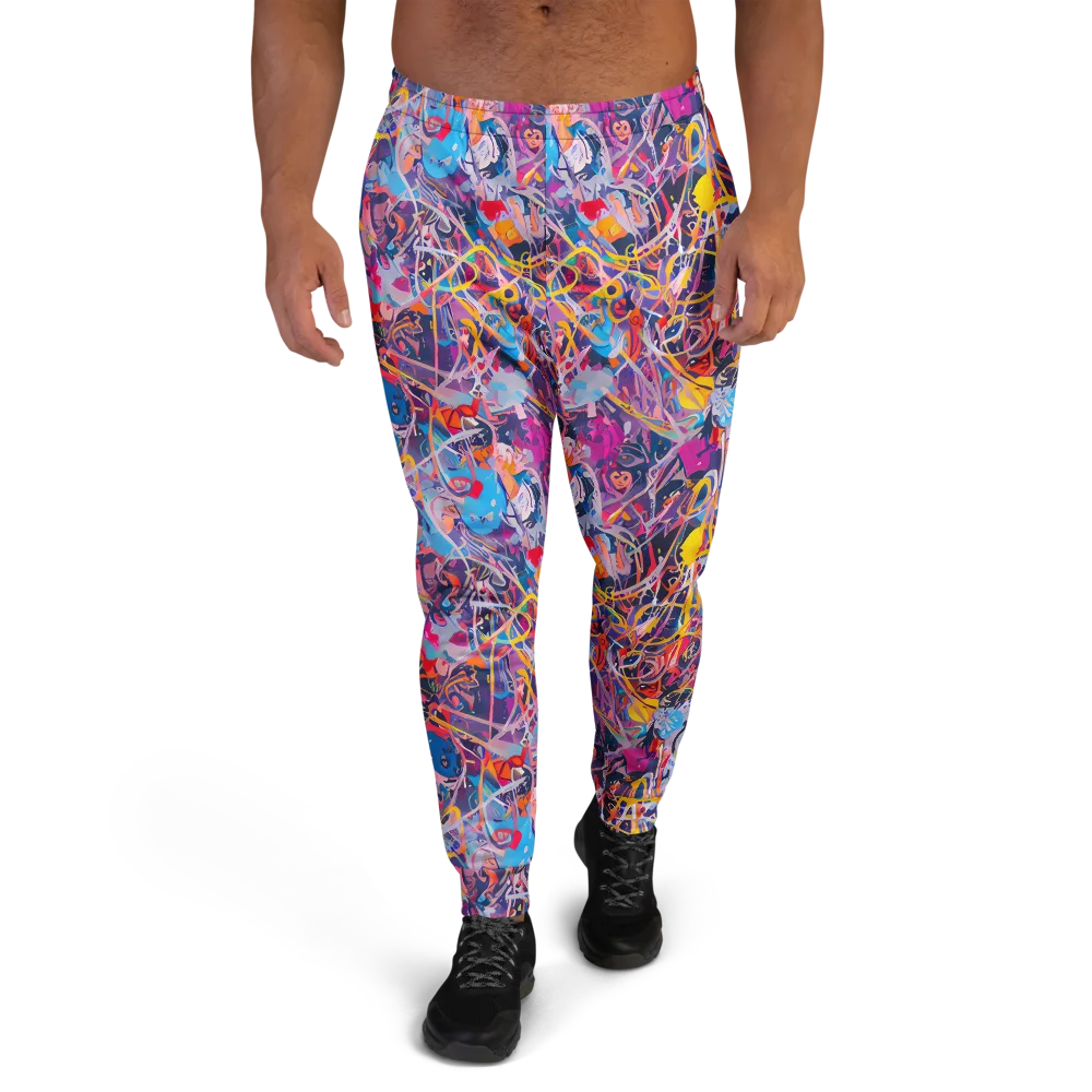 Vibrant Fusion on Men's Joggers — Front