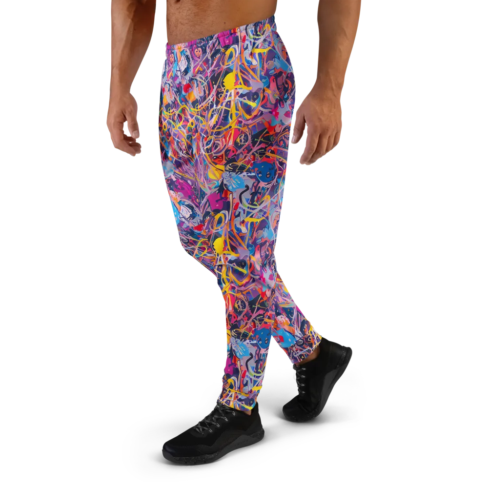 Vibrant Fusion on Men's Joggers — Left