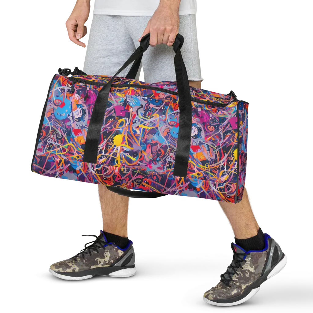 Vibrant Fusion on Duffle Bag — Front
