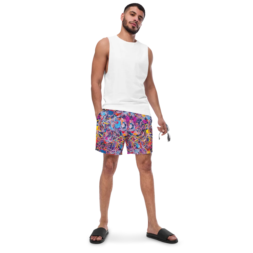 Vibrant Fusion on Swim Trunks — Front