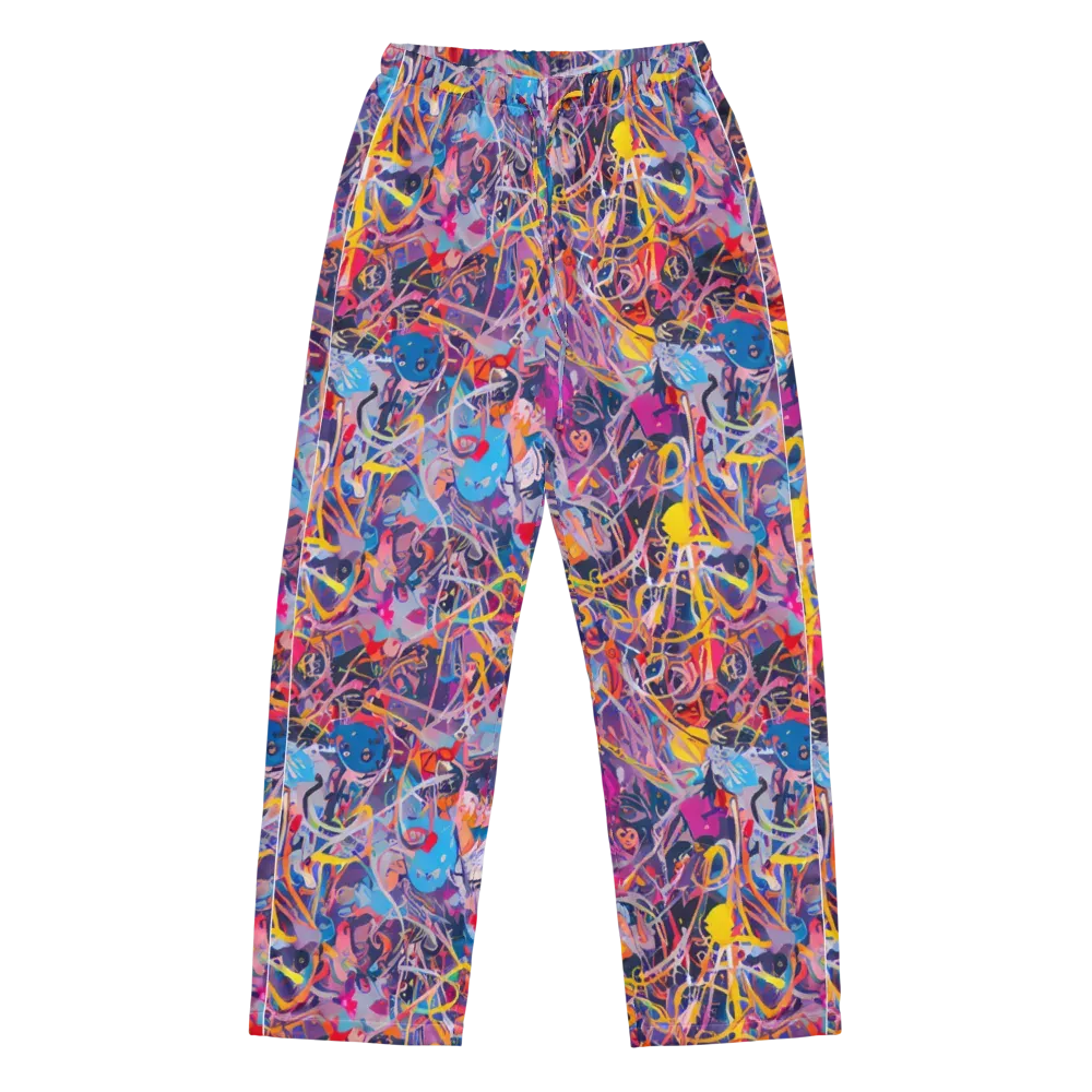 Vibrant Fusion on Women's Pajama Pants — Front