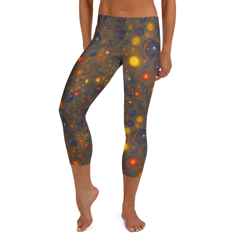 Chromal Flux on Capri Leggings — Front