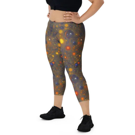 Chromal Flux on a Capri Leggings