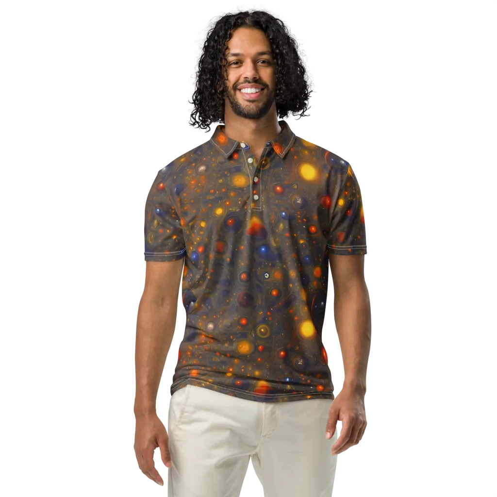 Chromal Flux on Men's Slim Fit Polo Shirt — Front