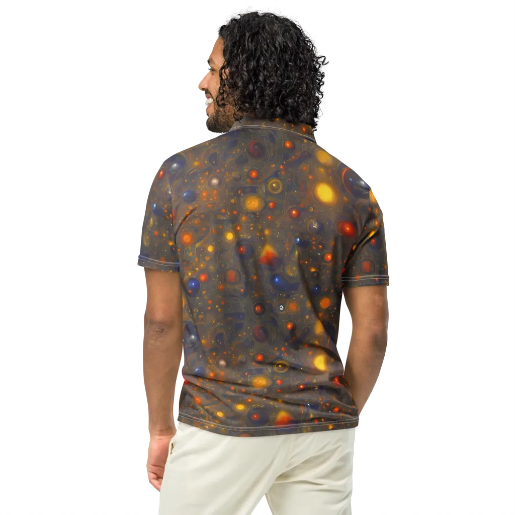 Chromal Flux on Men's Slim Fit Polo Shirt — Back