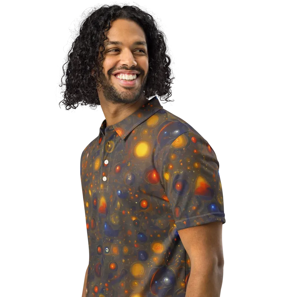 Chromal Flux on Men's Slim Fit Polo Shirt — Left Front