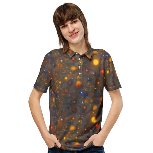 Chromal Flux on a Men's Slim Fit Polo Shirt