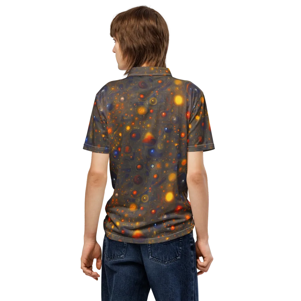Chromal Flux on Men's Slim Fit Polo Shirt — Back