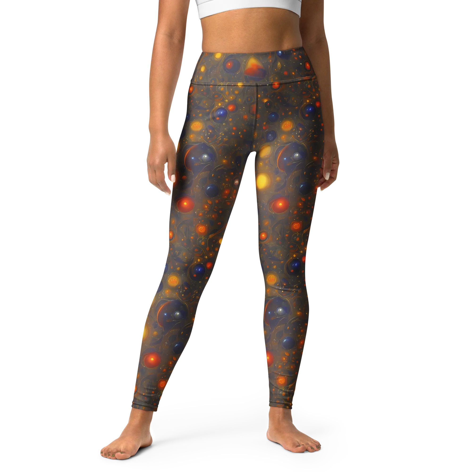 Chromal Flux on Yoga Leggings — Front