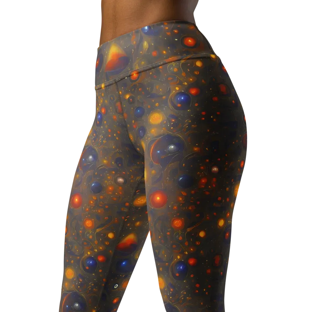 Chromal Flux on Yoga Leggings — Left Front